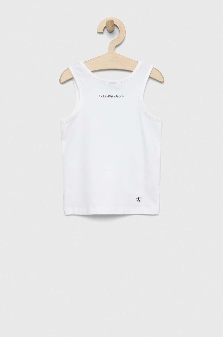 Calvin Klein Jeans Детски топ в бяло - Pepit.bg