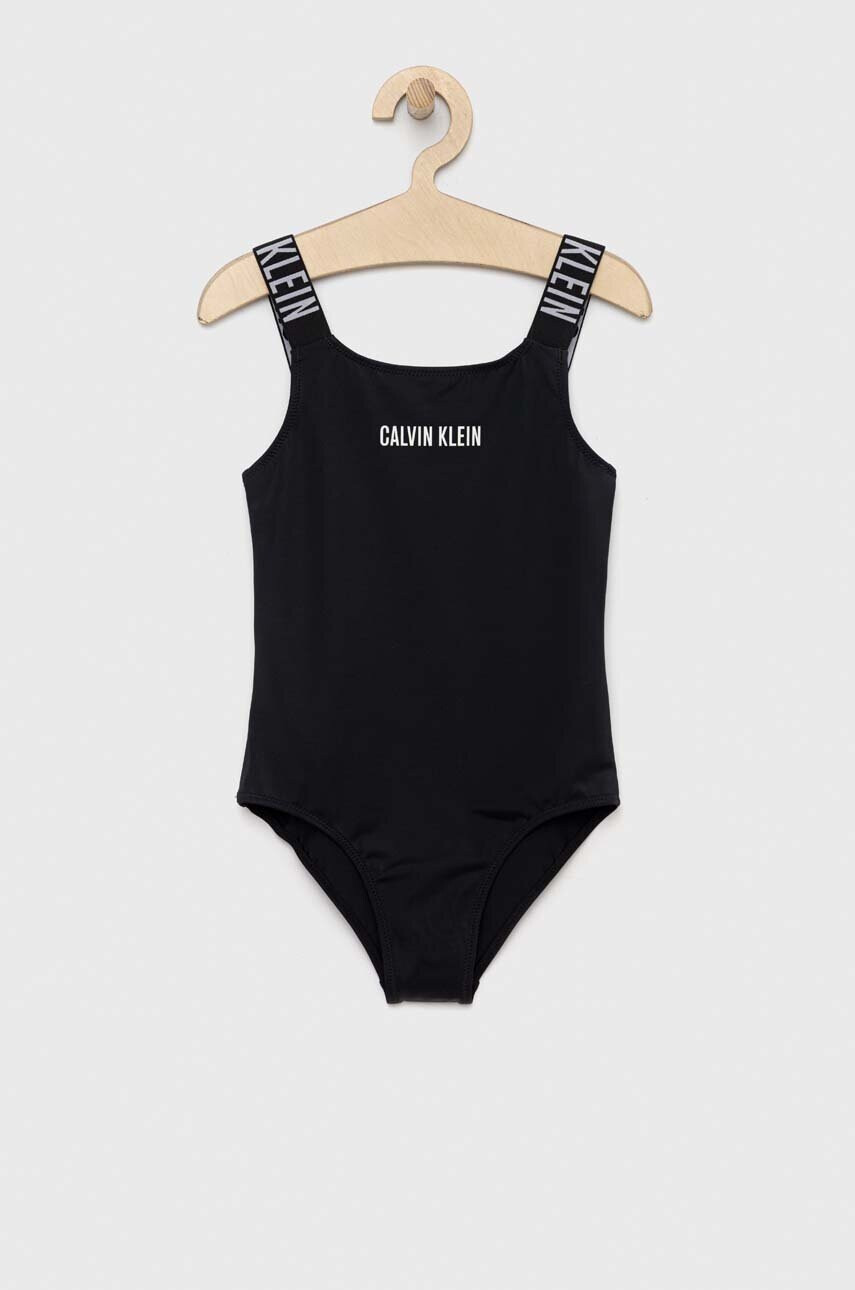 Calvin Klein Jeans Детски цял бански в черно - Pepit.bg
