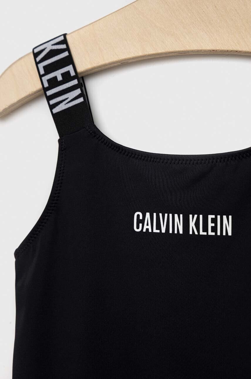 Calvin Klein Jeans Детски цял бански в черно - Pepit.bg