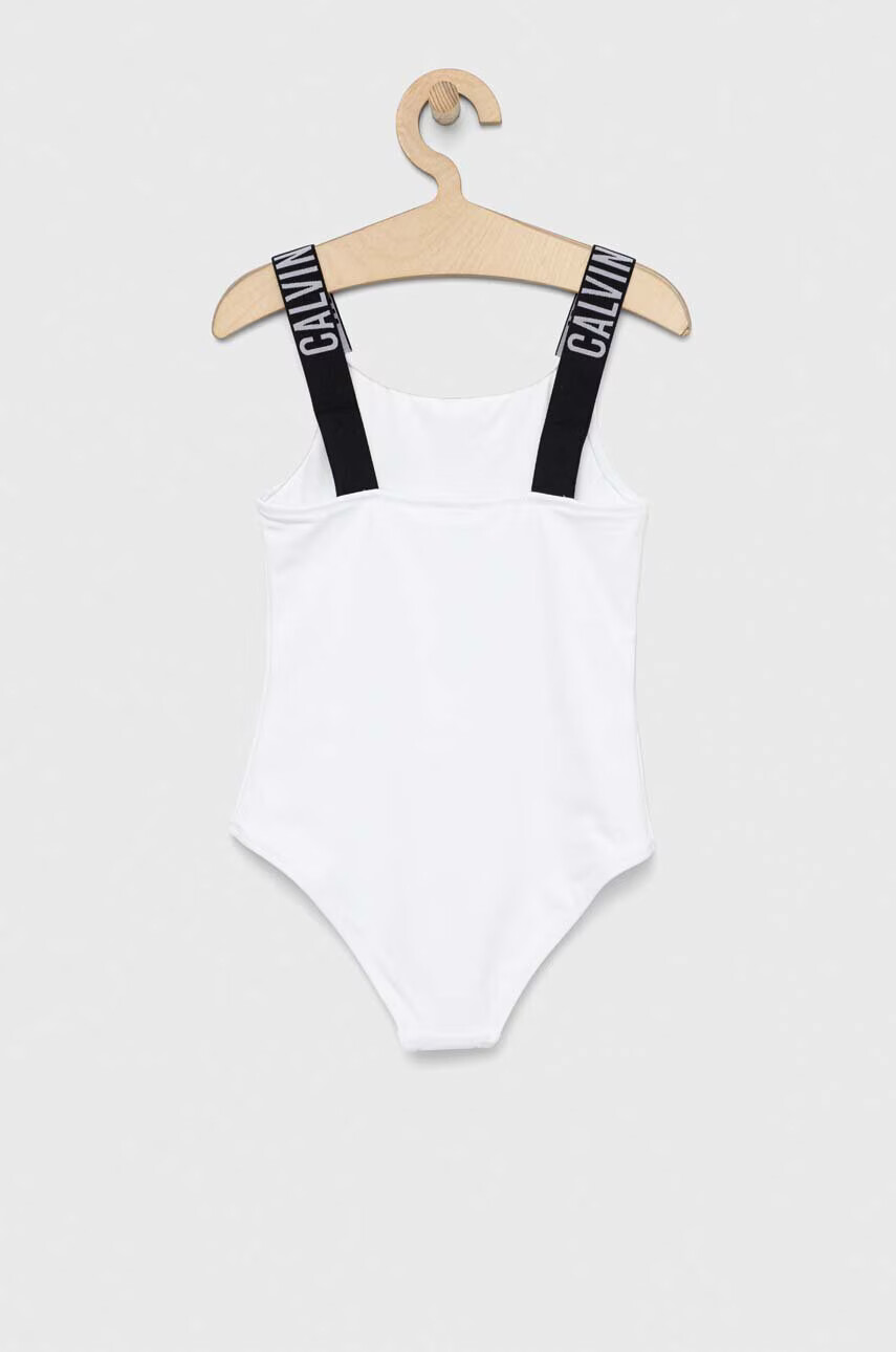 Calvin Klein Jeans Детски цял бански в бяло - Pepit.bg