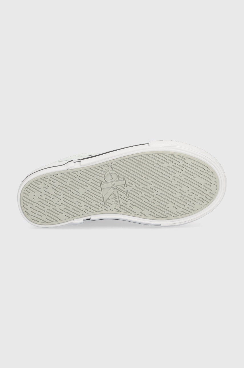 Calvin Klein Jeans Детски високи кецове в бяло - Pepit.bg