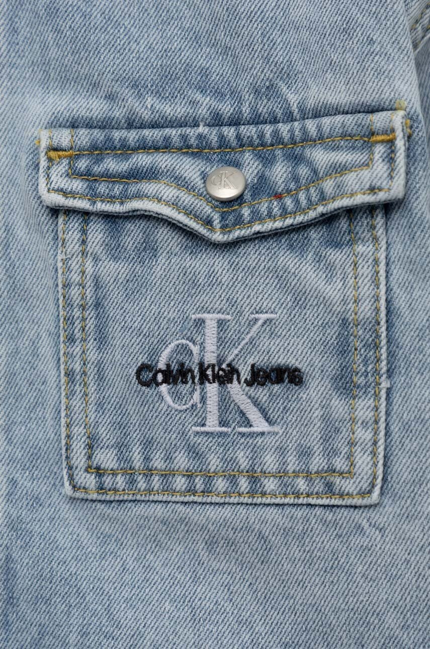 Calvin Klein Jeans Детско дънково яке в синьо - Pepit.bg