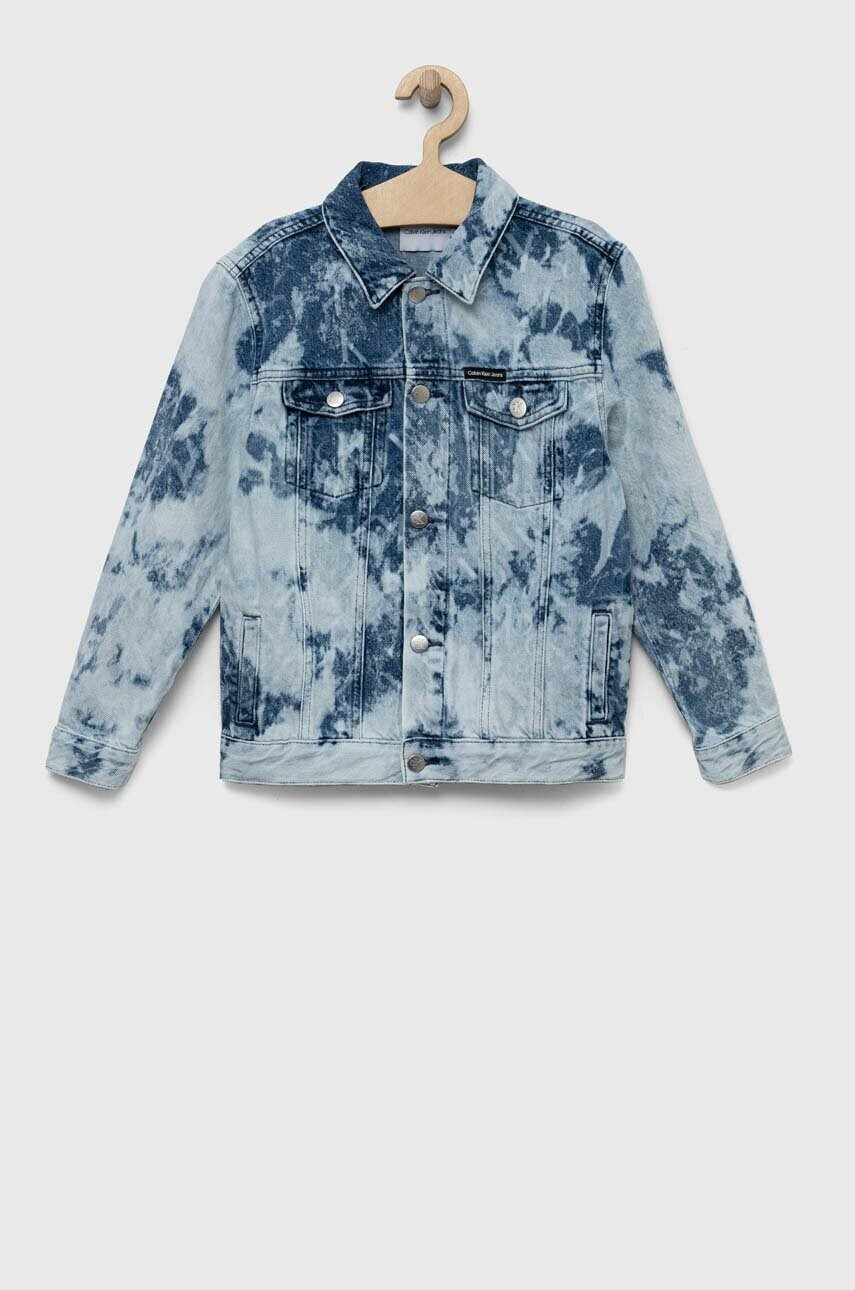 Calvin Klein Jeans Детско дънково яке в синьо - Pepit.bg