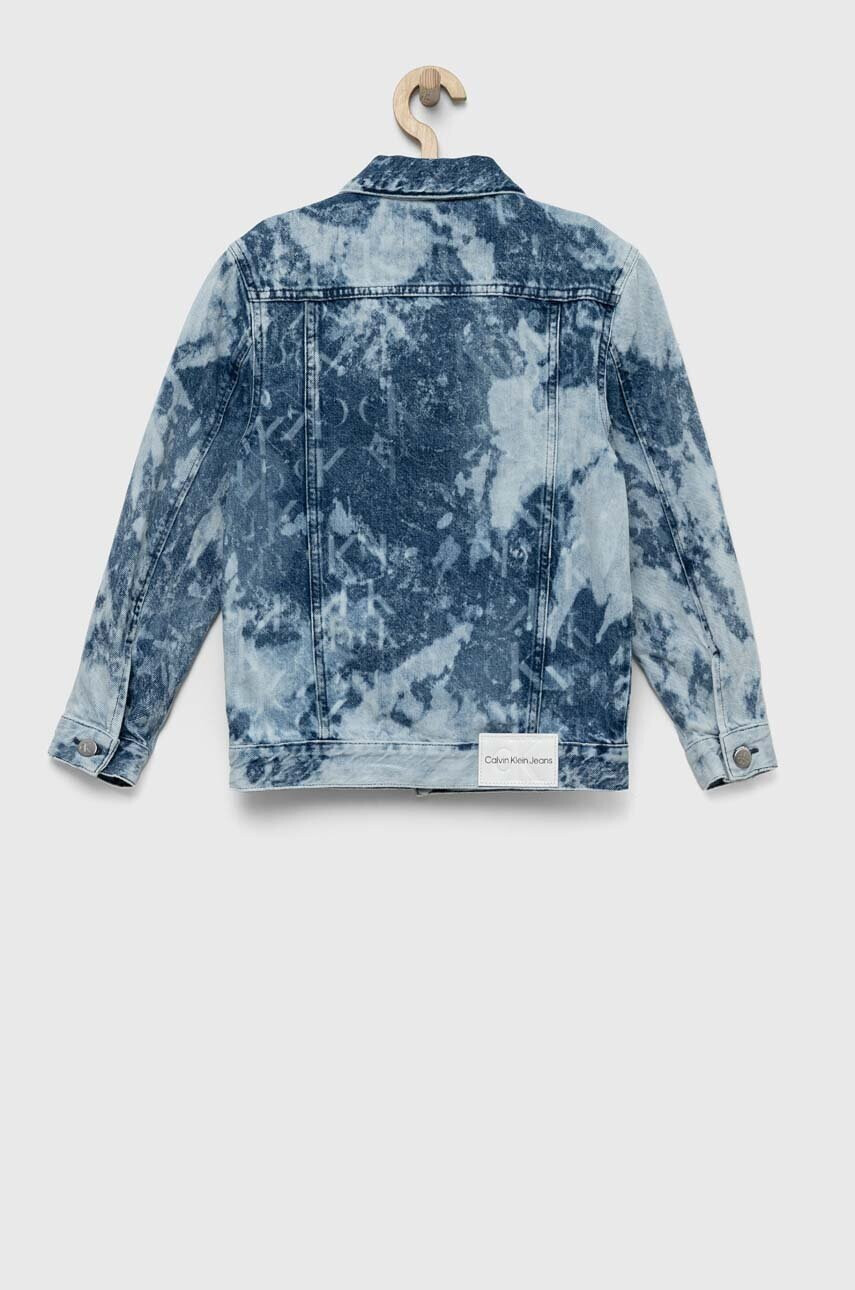Calvin Klein Jeans Детско дънково яке в синьо - Pepit.bg