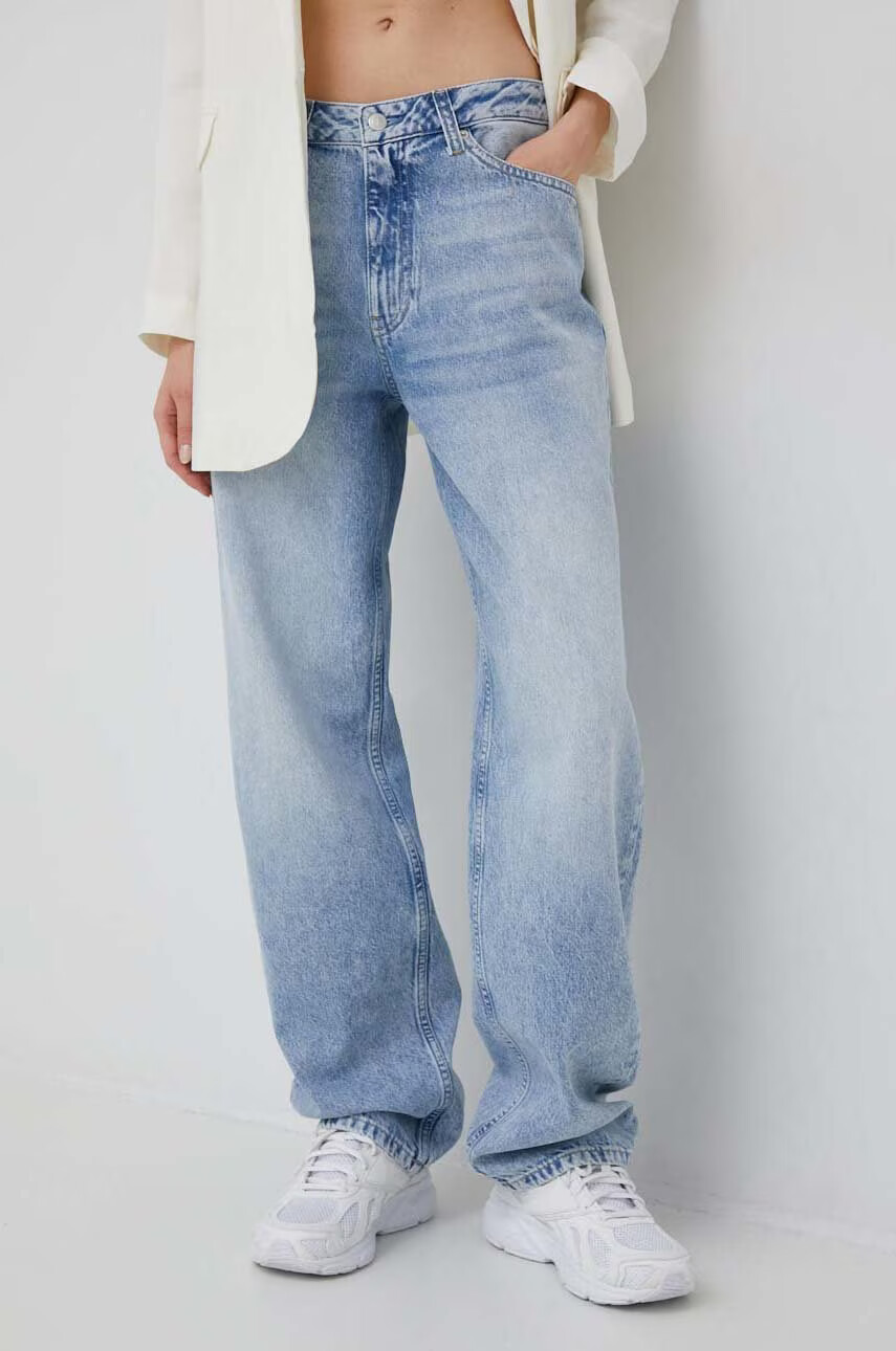Calvin Klein Jeans Дънки 90s Straight с висока талия - Pepit.bg