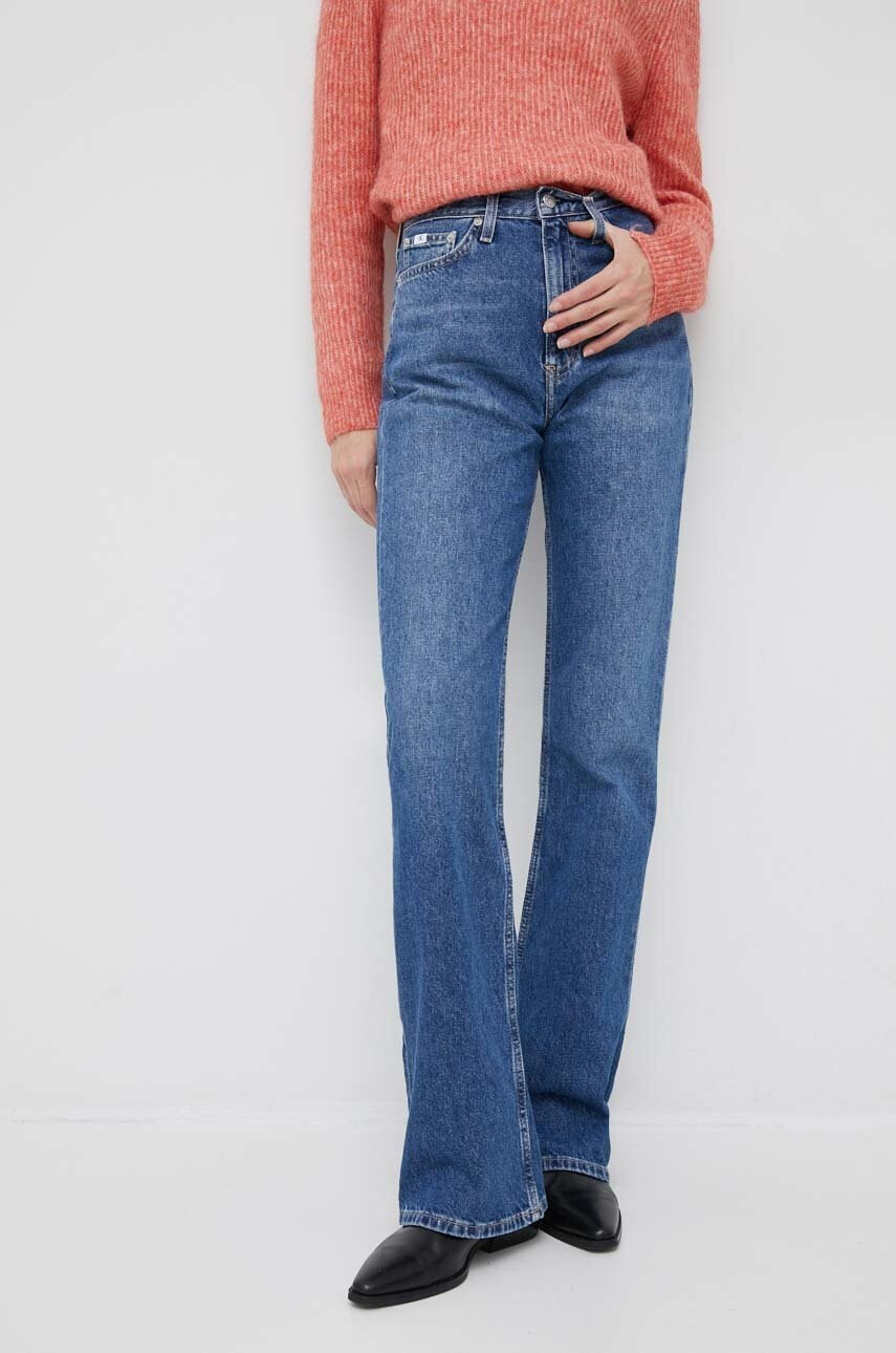 Calvin Klein Jeans Дънки Authentic с висока талия - Pepit.bg