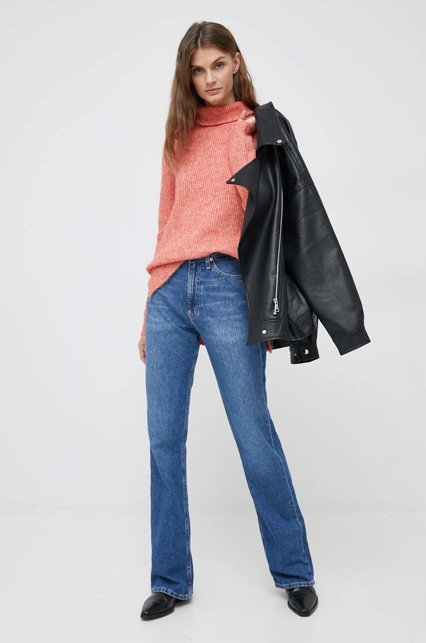 Calvin Klein Jeans Дънки Authentic с висока талия - Pepit.bg