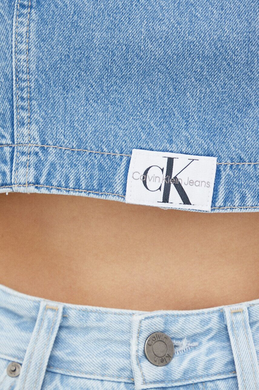 Calvin Klein Jeans Дънков топ в синьо - Pepit.bg