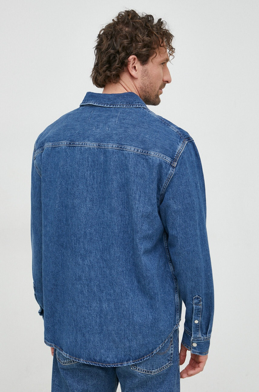 Calvin Klein Jeans Дънкова риза от памук - Pepit.bg