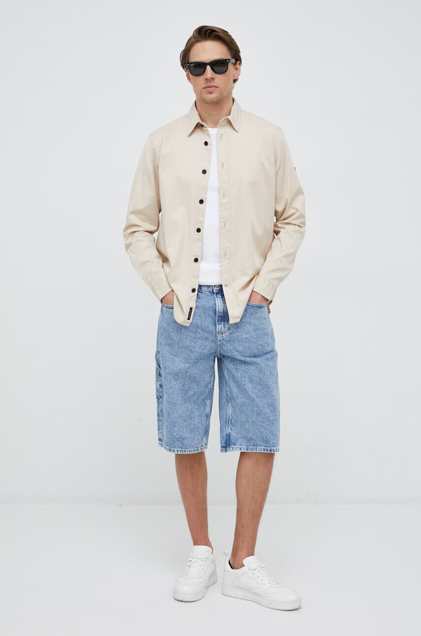 Calvin Klein Jeans Дънкови къси панталони в синьо - Pepit.bg