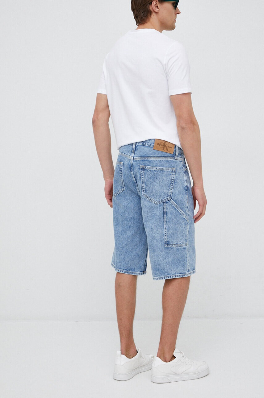 Calvin Klein Jeans Дънкови къси панталони в синьо - Pepit.bg