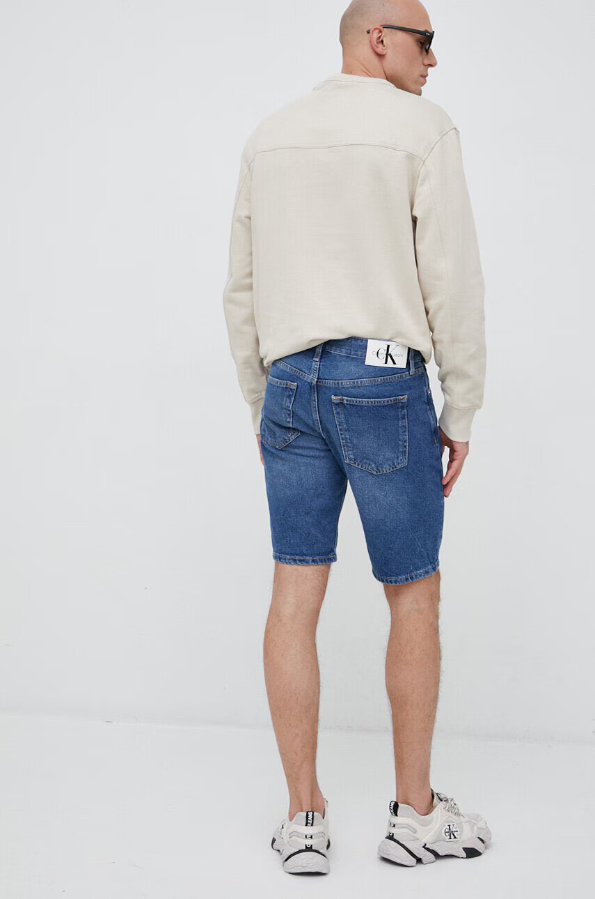 Calvin Klein Jeans Дънкови къси панталони в синьо - Pepit.bg