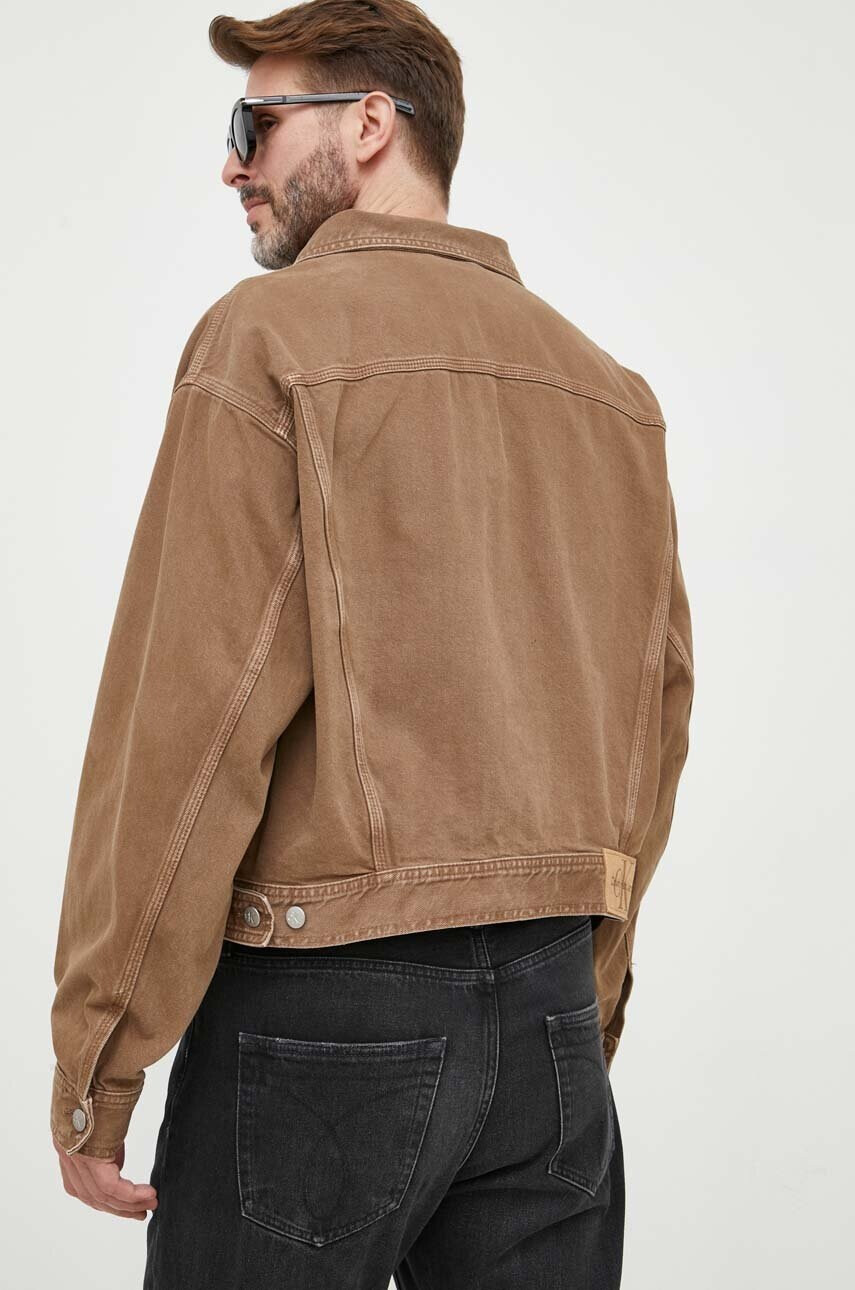 Calvin Klein Jeans Дънково яке в кафяво преходен - Pepit.bg