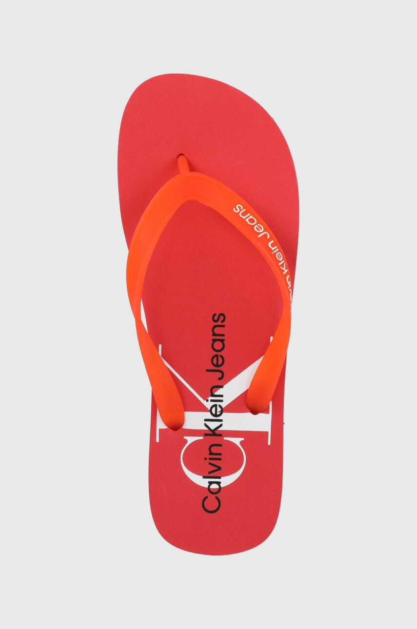 Calvin Klein Jeans Джапанки мъжко в червено - Pepit.bg