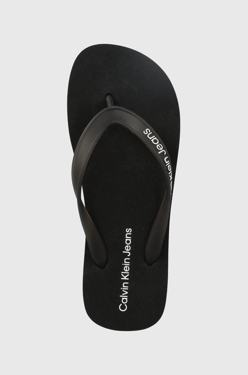 Calvin Klein Jeans Джапанки BEACH SANDAL FLATFORM в черно с равна подметка YW0YW00716 - Pepit.bg