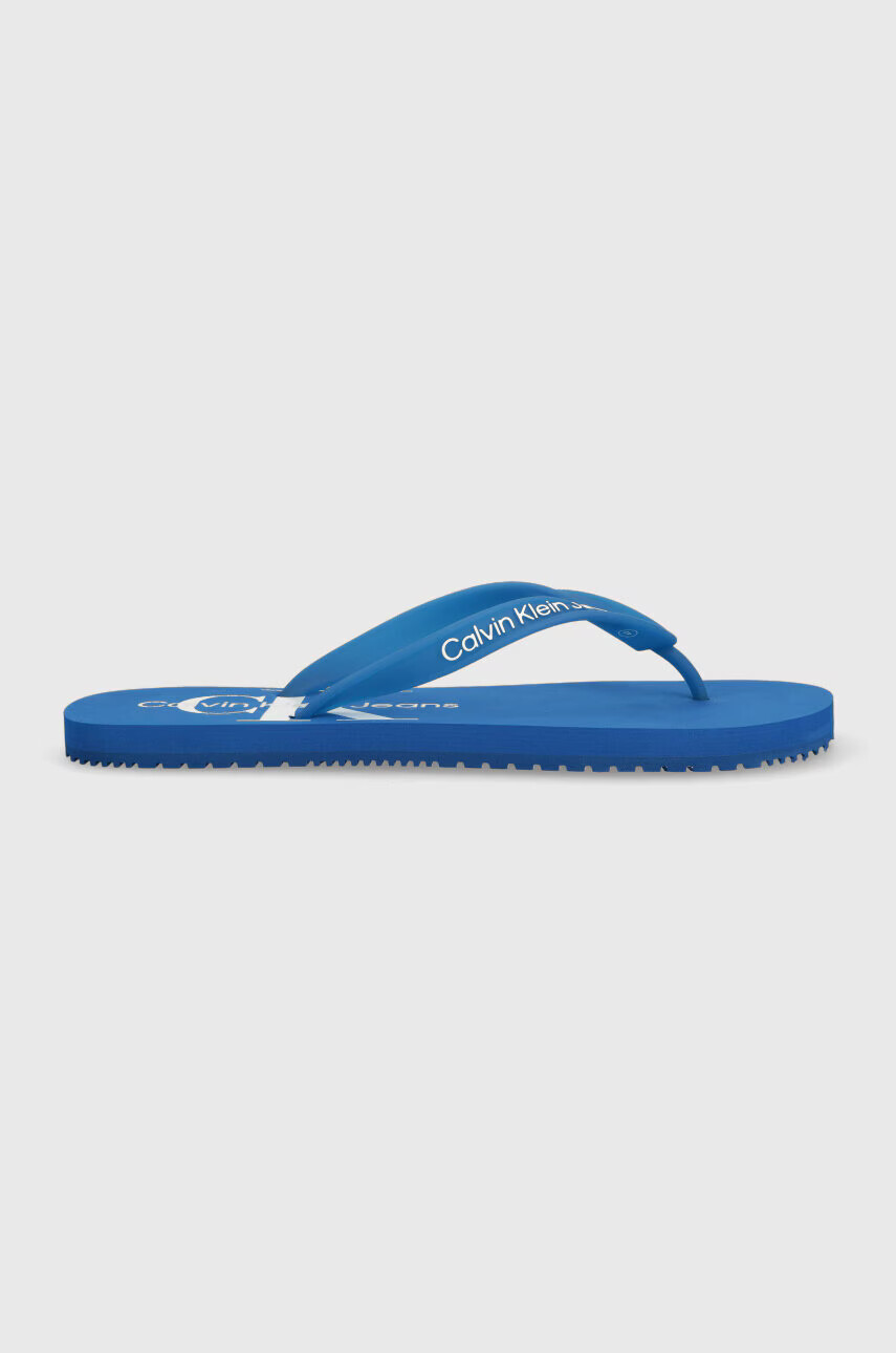 Calvin Klein Jeans Джапанки BEACH SANDAL MONOGRAM TPU в синьо - Pepit.bg
