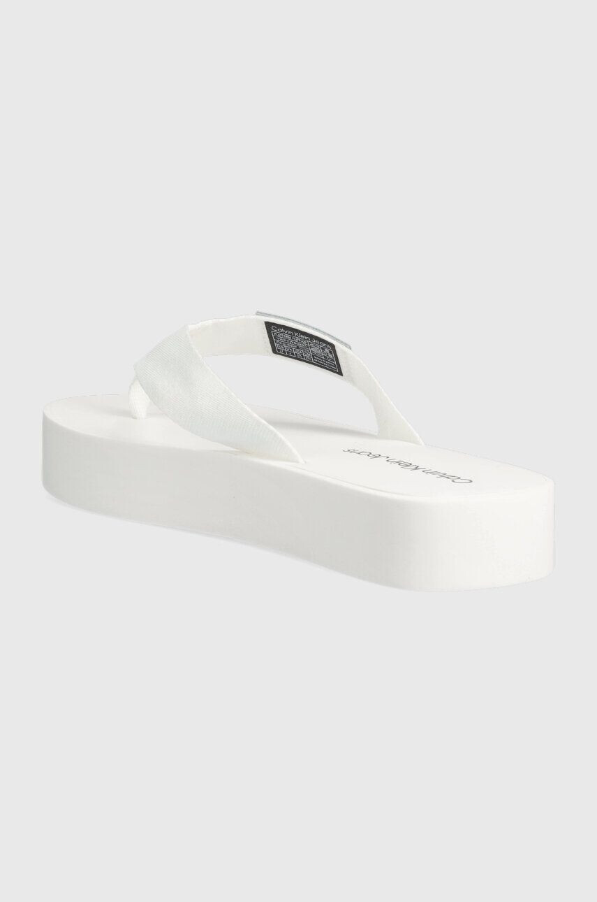 Calvin Klein Jeans Джапанки FLATFORM FLIPFLOP в бяло с платформа YW0YW00993 - Pepit.bg