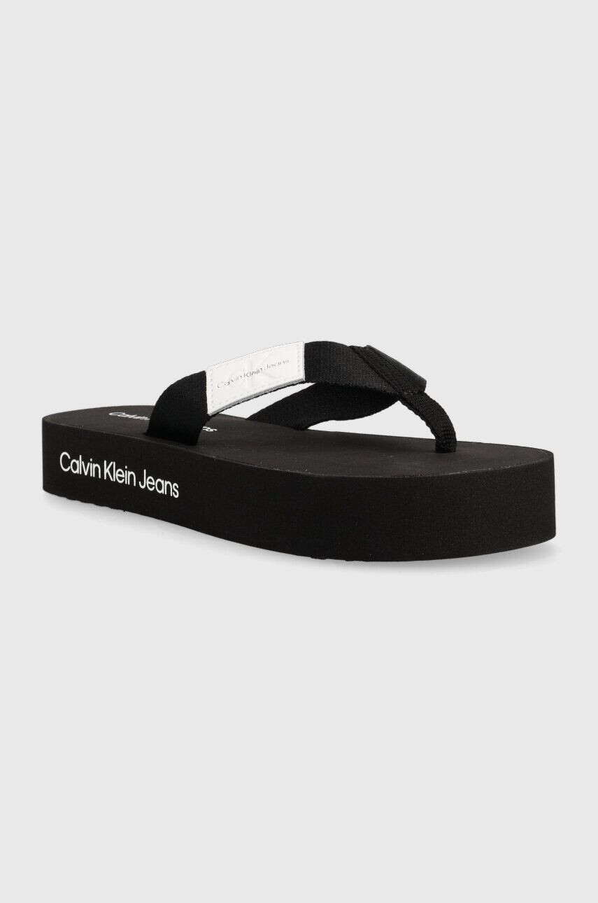 Calvin Klein Jeans Джапанки FLATFORM FLIPFLOP в черно с платформа YW0YW00993 - Pepit.bg