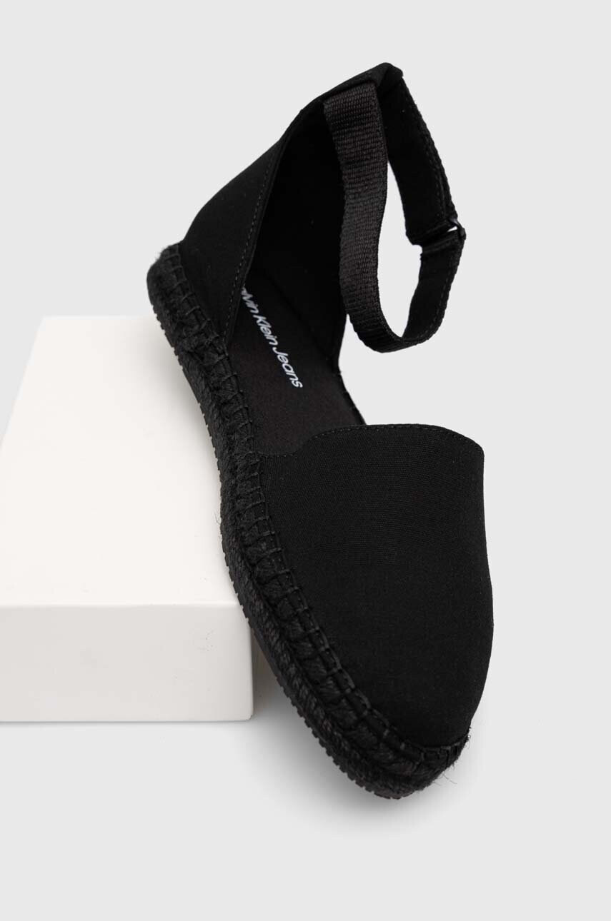 Calvin Klein Jeans Еспадрили ANKLE ESPADRILLE в черно YW0YW01027 - Pepit.bg