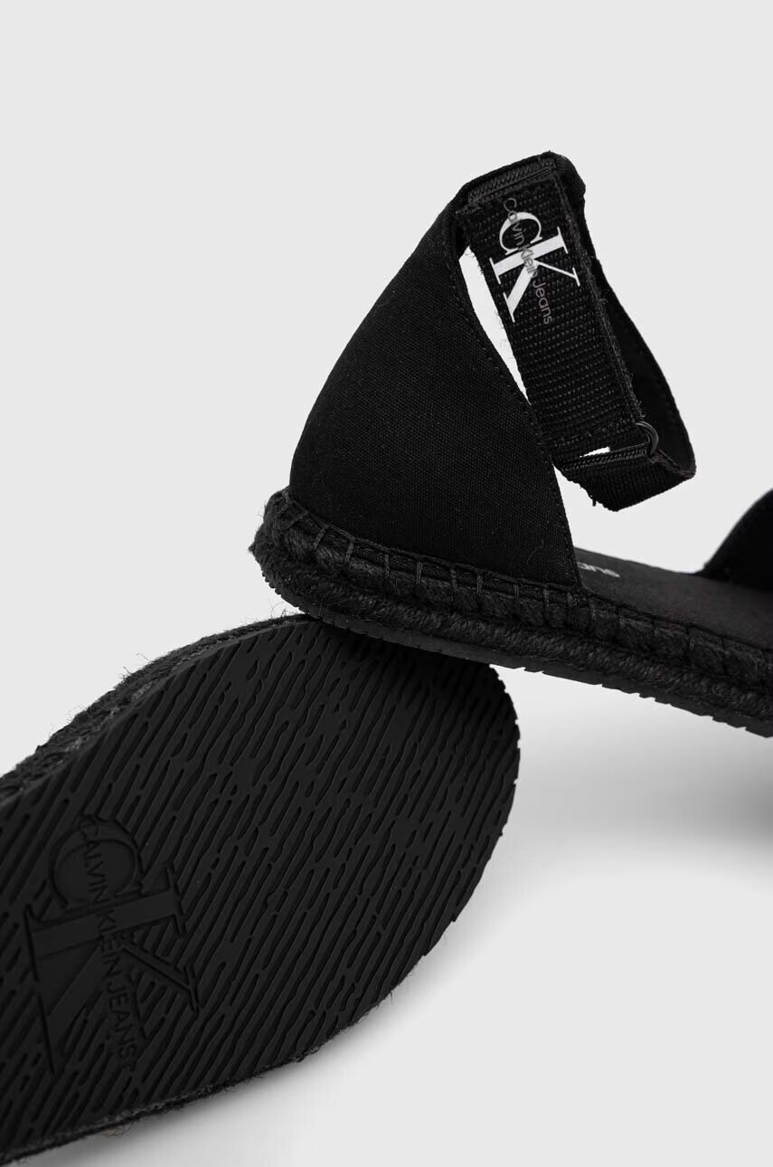 Calvin Klein Jeans Еспадрили ANKLE ESPADRILLE в черно YW0YW01027 - Pepit.bg
