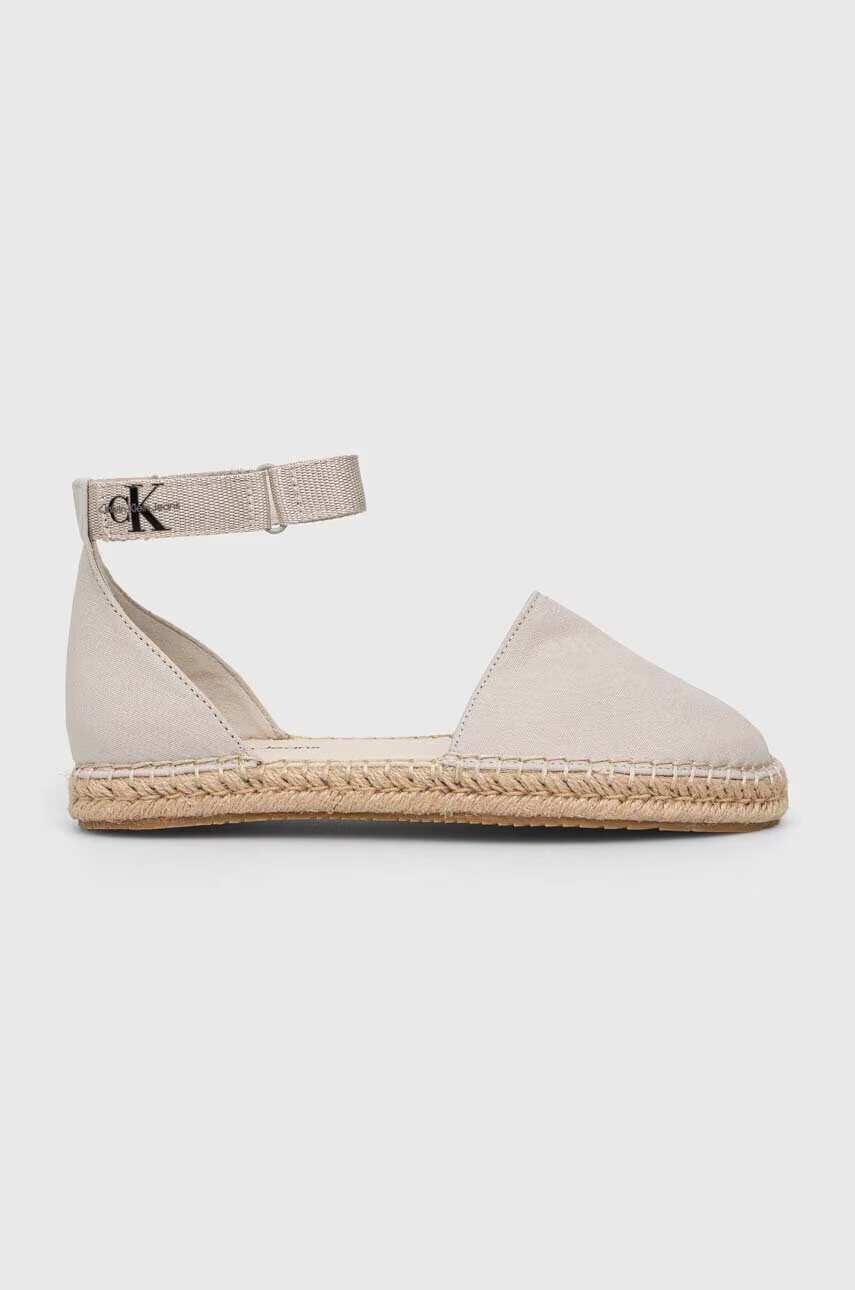 Calvin Klein Jeans Еспадрили ANKLE ESPADRILLE в бежово YW0YW01027 - Pepit.bg