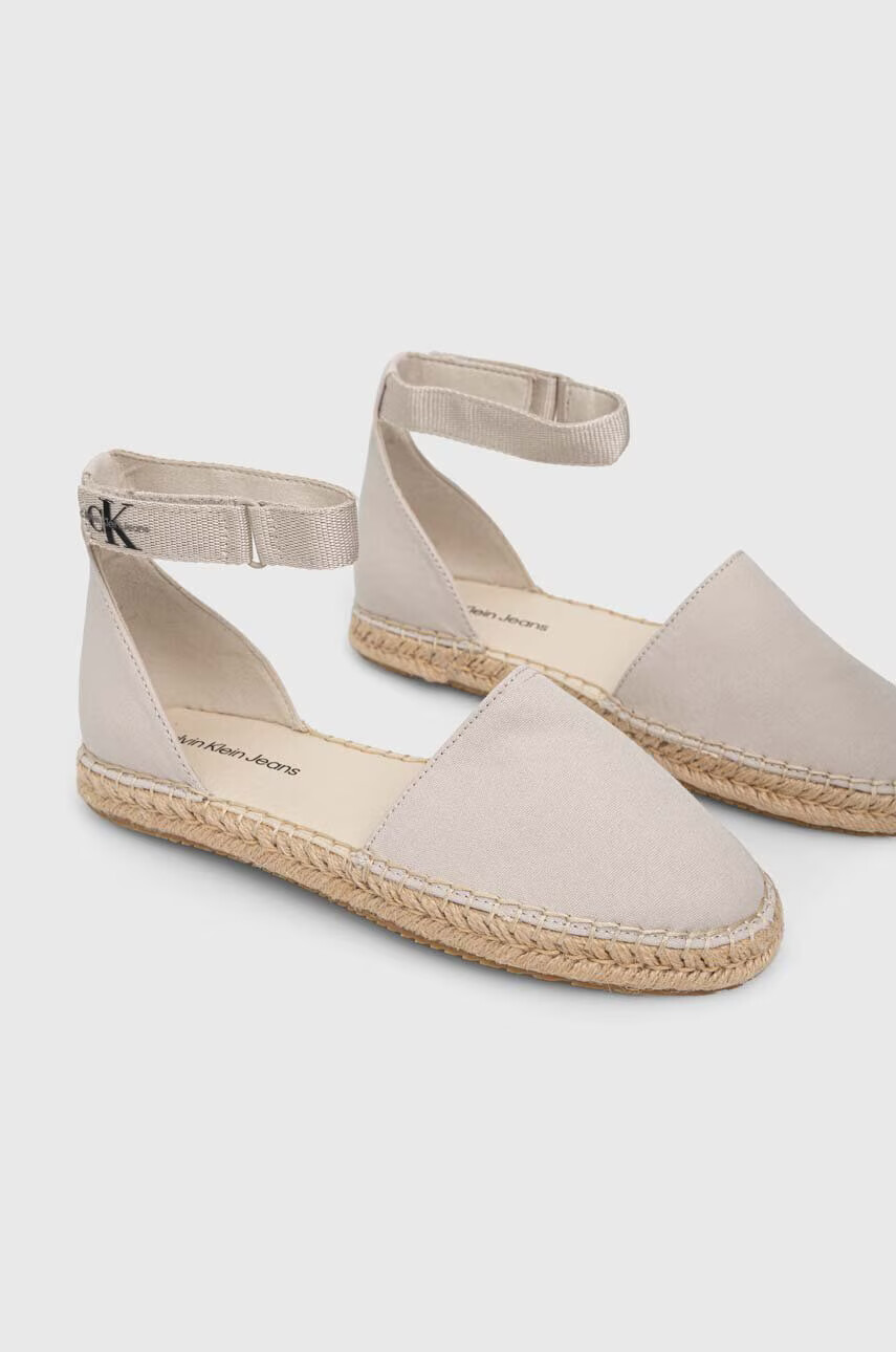 Calvin Klein Jeans Еспадрили ANKLE ESPADRILLE в бежово YW0YW01027 - Pepit.bg