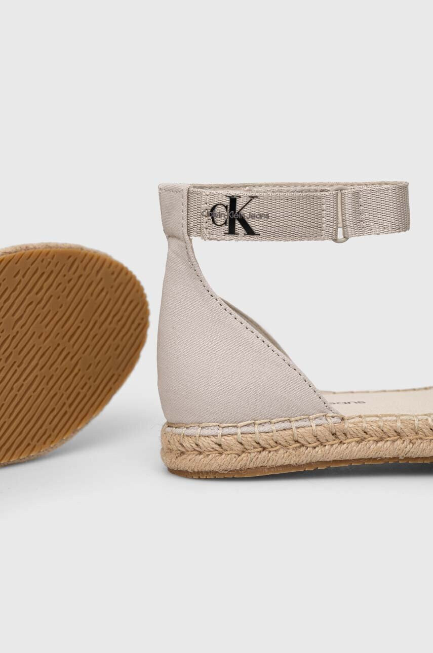 Calvin Klein Jeans Еспадрили ANKLE ESPADRILLE в бежово YW0YW01027 - Pepit.bg