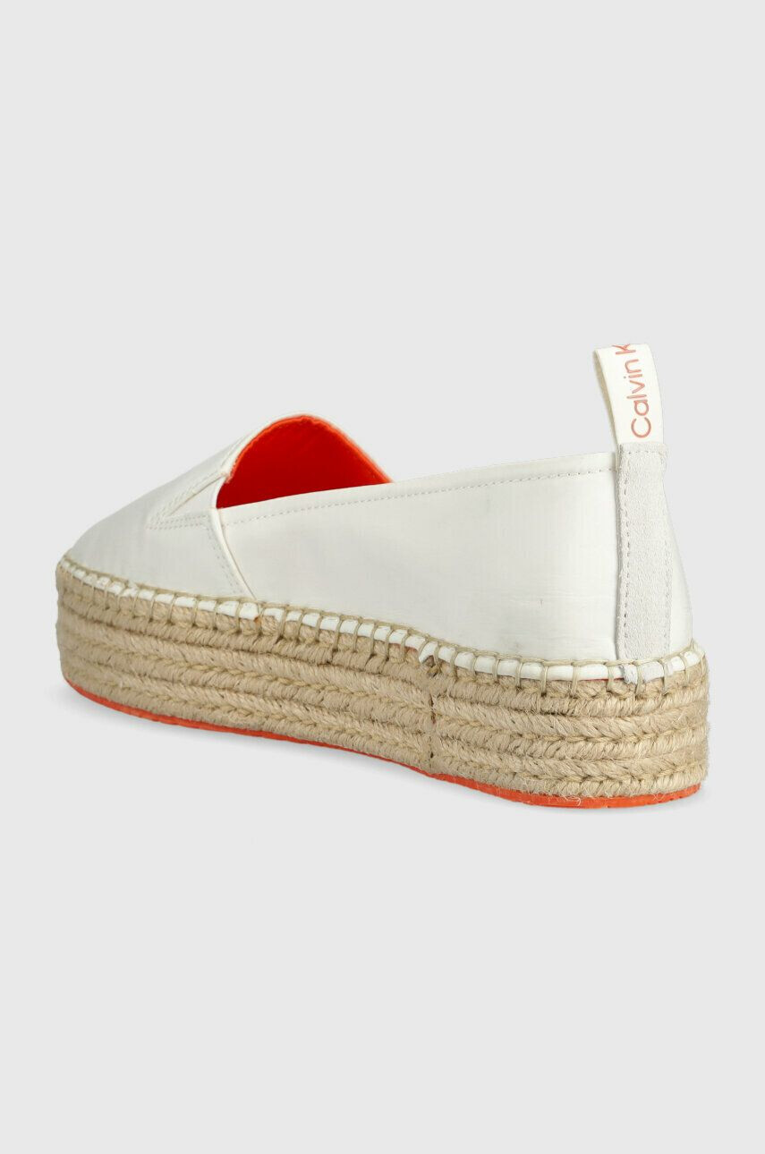 Calvin Klein Jeans Еспадрили FLATFORM ESPADRILLE SOFT NY в бяло с платформа YW0YW00989 - Pepit.bg