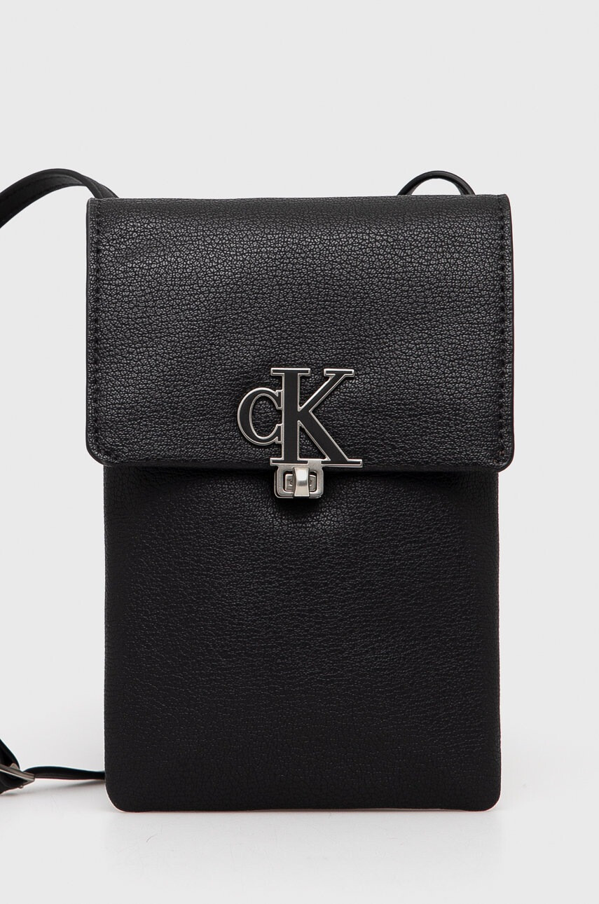 Calvin Klein Jeans Калъф за телефон в черно - Pepit.bg