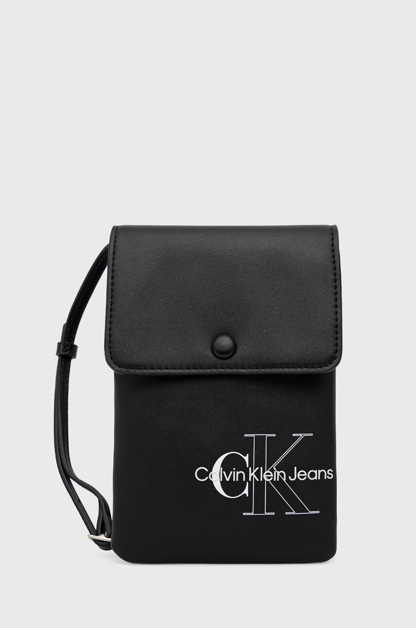 Calvin Klein Jeans Калъф за телефон в черно - Pepit.bg