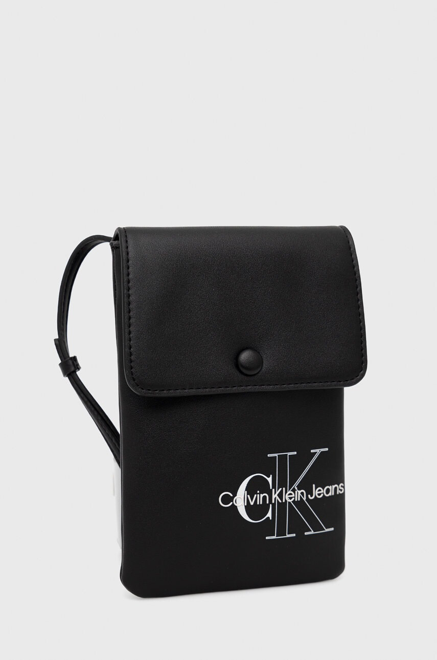 Calvin Klein Jeans Калъф за телефон в черно - Pepit.bg