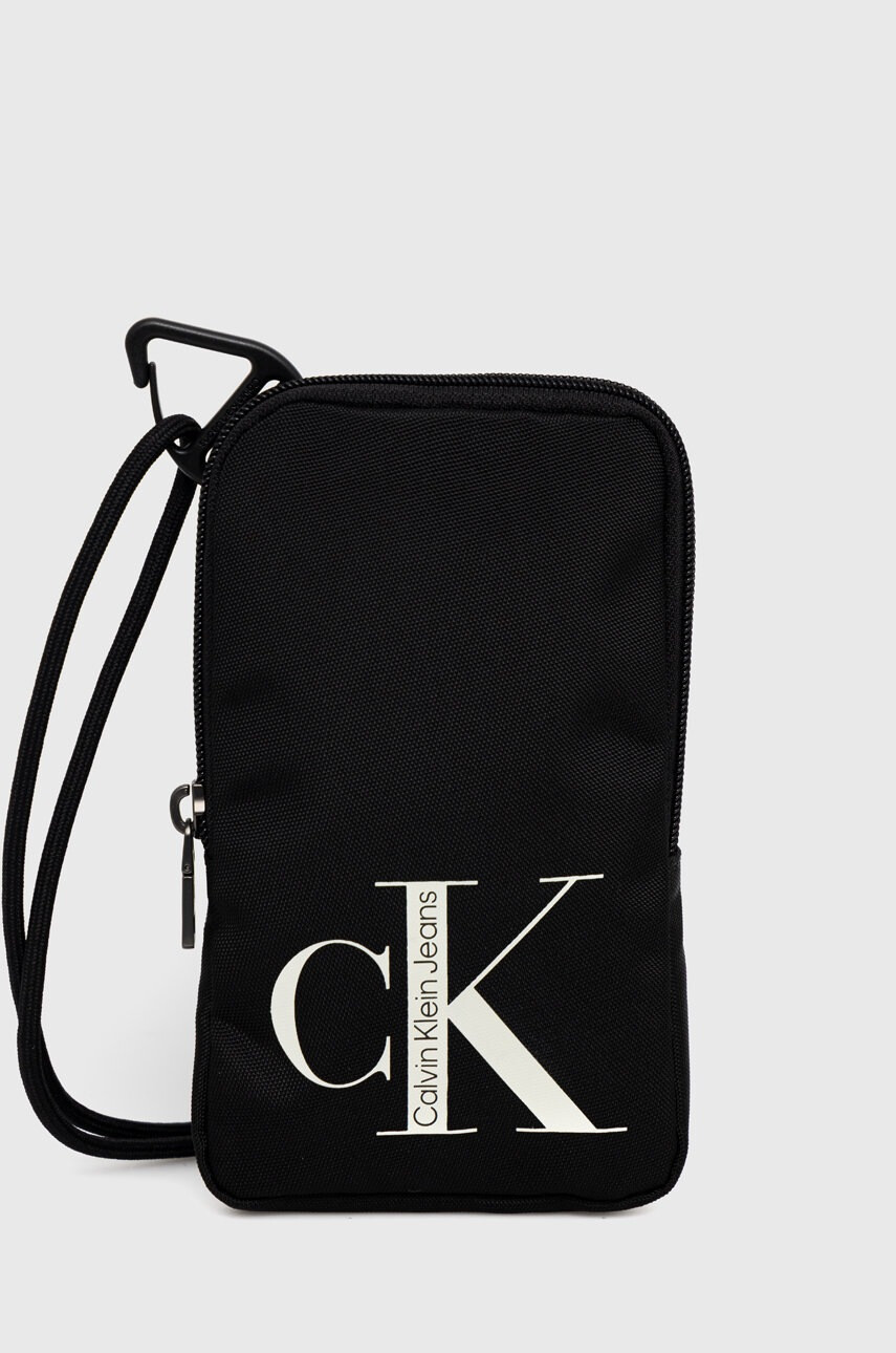 Calvin Klein Jeans Калъф за телефон в черно - Pepit.bg