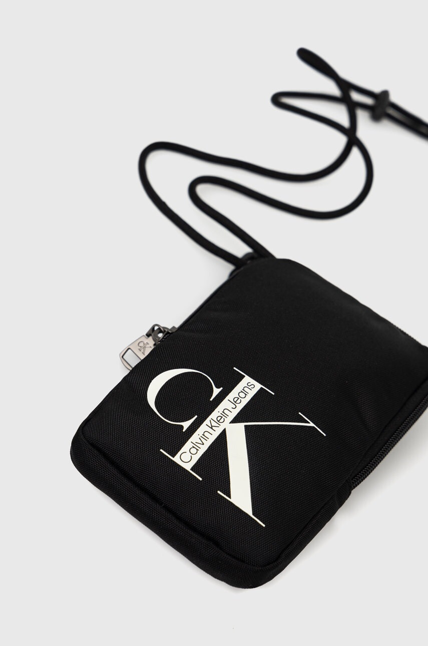 Calvin Klein Jeans Калъф за телефон в черно - Pepit.bg