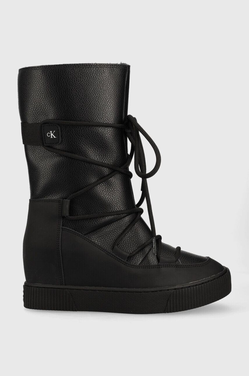 Calvin Klein Jeans Кожени апрески Hidden Wedge Cupsole Snow Boot - Pepit.bg