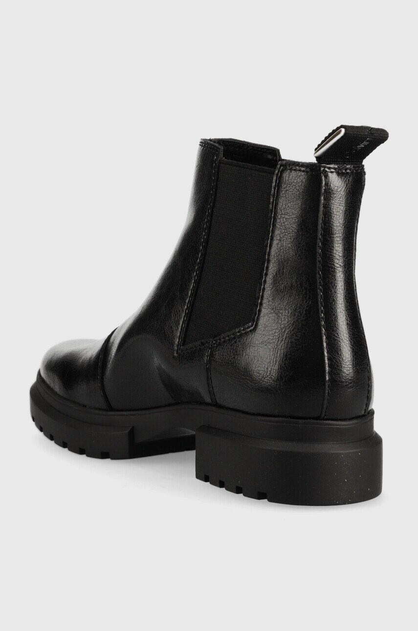 Calvin Klein Jeans Кожени боти челси Cleated Chelsea Boot в черно с платформа - Pepit.bg
