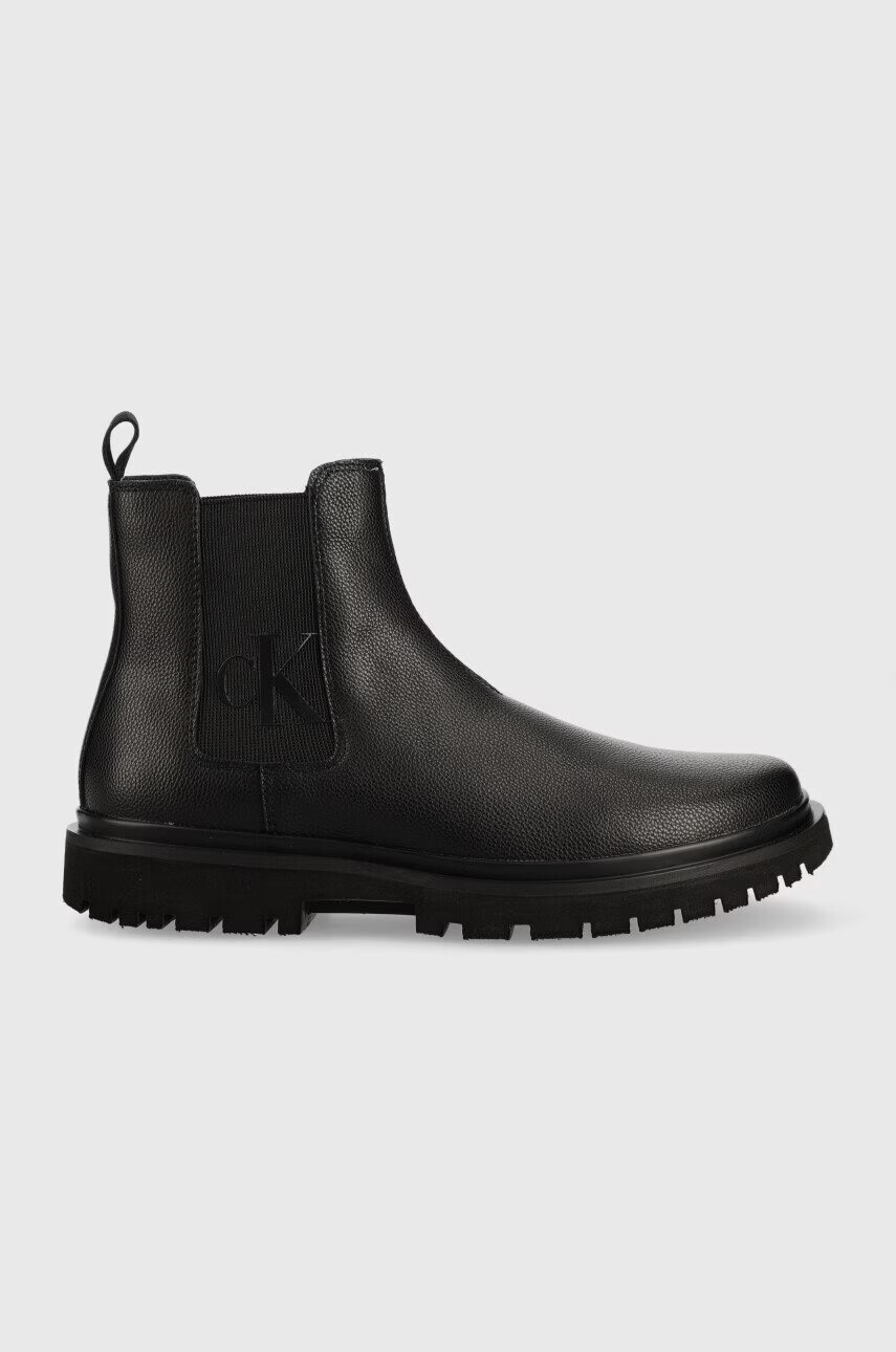 Calvin Klein Jeans Кожени боти челси Lug Mid Chelsea Boot 2 - Pepit.bg