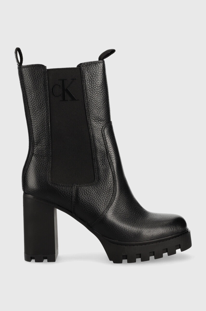 Calvin Klein Jeans Кожени боти челси Platform Boot Chelsea - Pepit.bg
