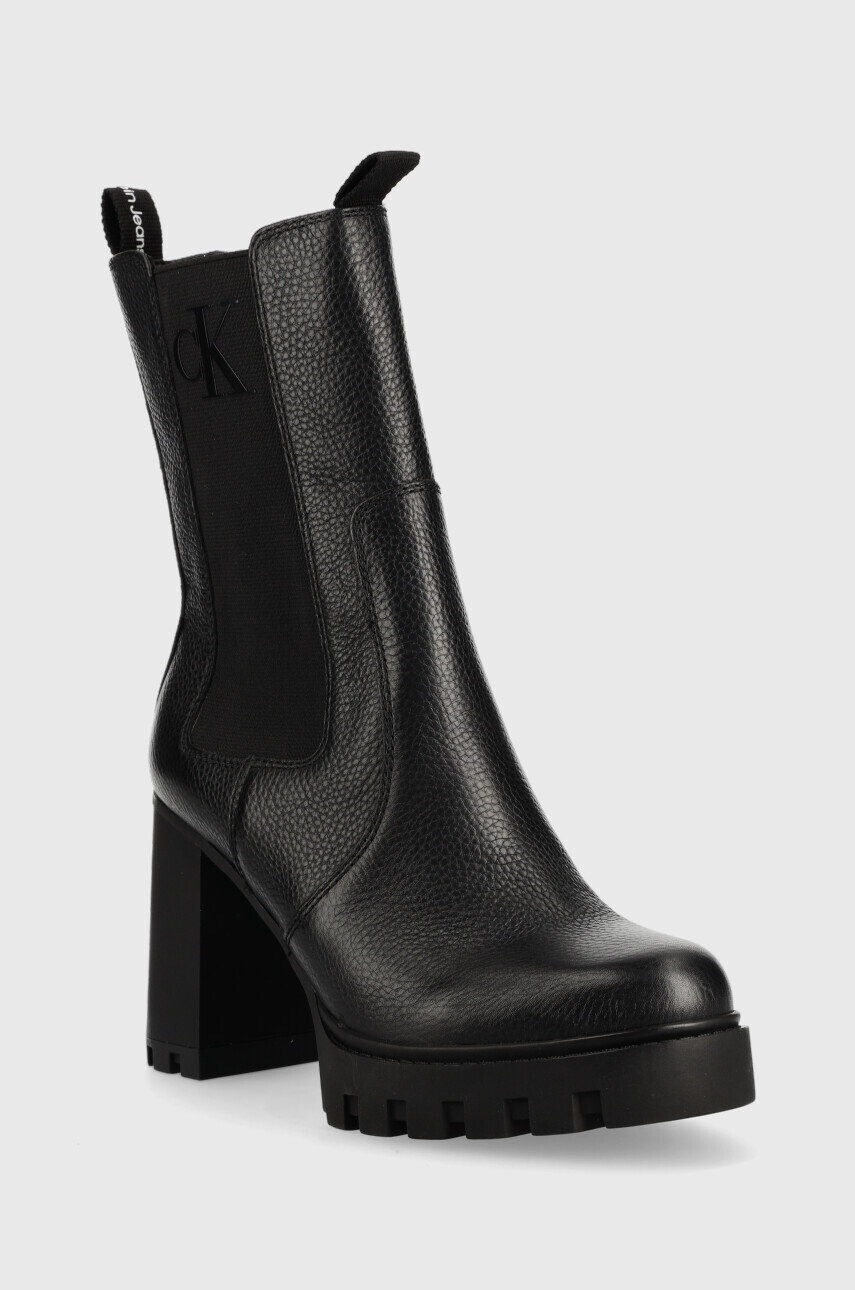 Calvin Klein Jeans Кожени боти челси Platform Boot Chelsea - Pepit.bg
