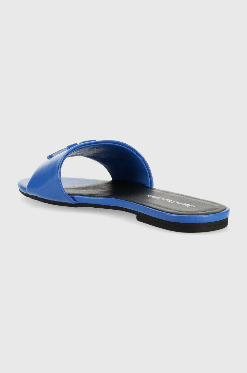 Calvin Klein Jeans Кожени чехли FLAT SANDAL STRAP HW - Pepit.bg