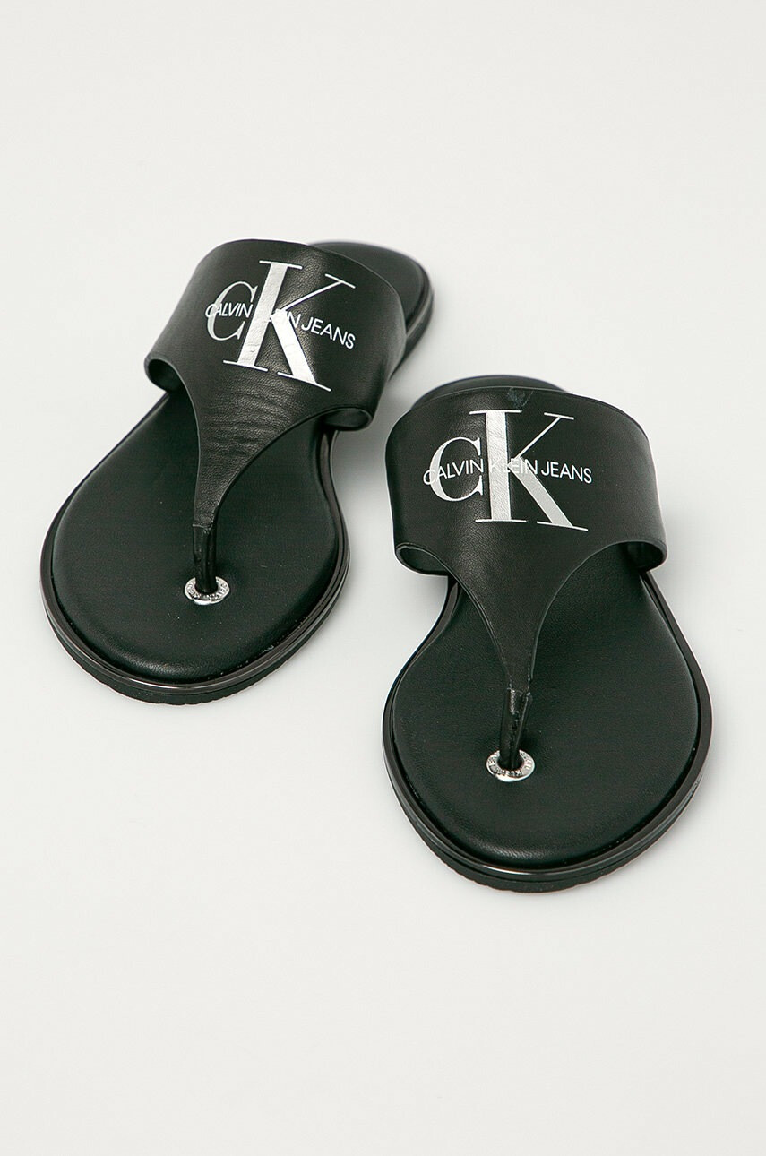 Calvin Klein Jeans Кожени джапанки - Pepit.bg