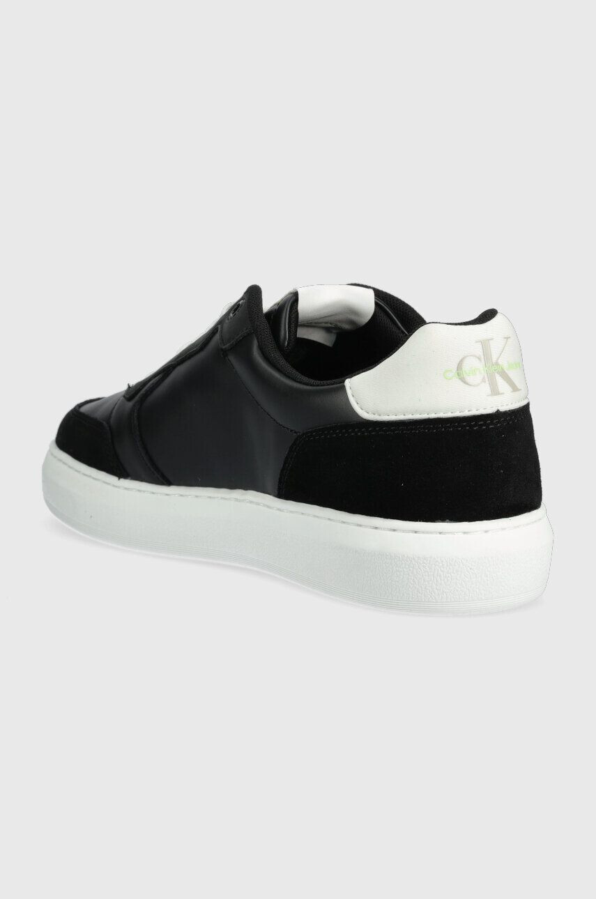 Calvin Klein Jeans Кожени маратонки CASUAL CUPSOLE FLUO CONTRAST в черно YM0YM00605 - Pepit.bg