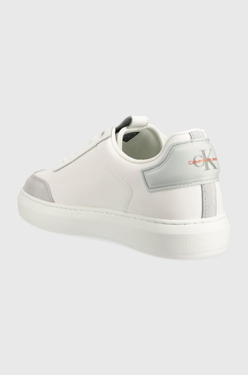 Calvin Klein Jeans Кожени маратонки CASUAL CUPSOLE HIGH/LOW FREQ в бяло - Pepit.bg