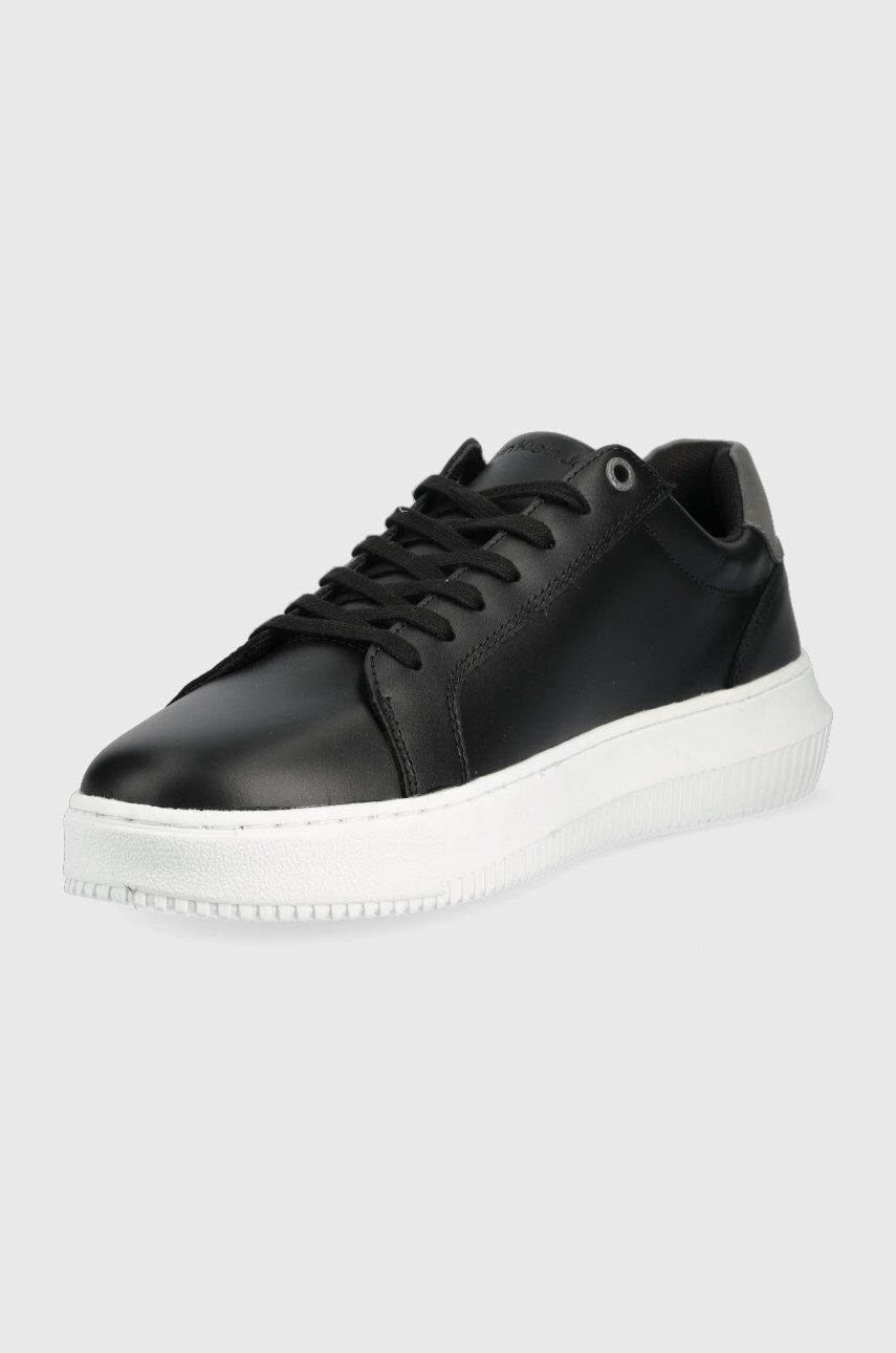 Calvin Klein Jeans Кожени маратонки Chunky Cupsole Laceup Low - Pepit.bg