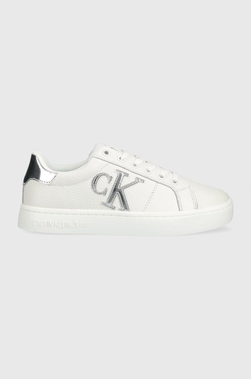 Calvin Klein Jeans Кожени маратонки Classic Cupsole Laceup Low - Pepit.bg