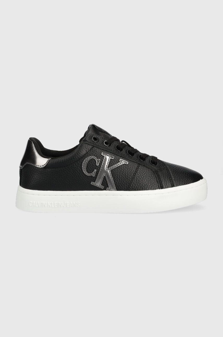 Calvin Klein Jeans Кожени маратонки Classic Cupsole Laceup Low - Pepit.bg