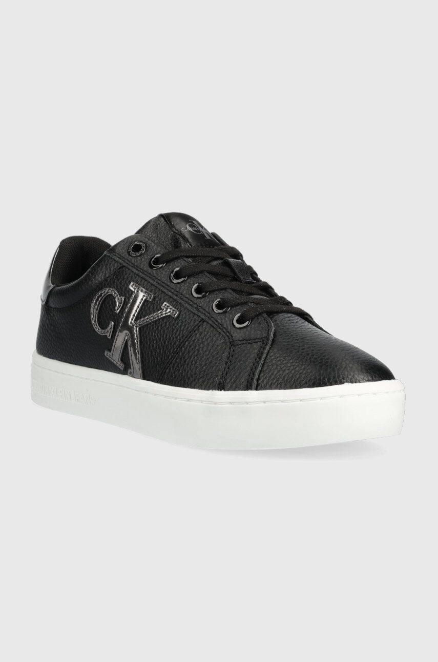 Calvin Klein Jeans Кожени маратонки Classic Cupsole Laceup Low - Pepit.bg