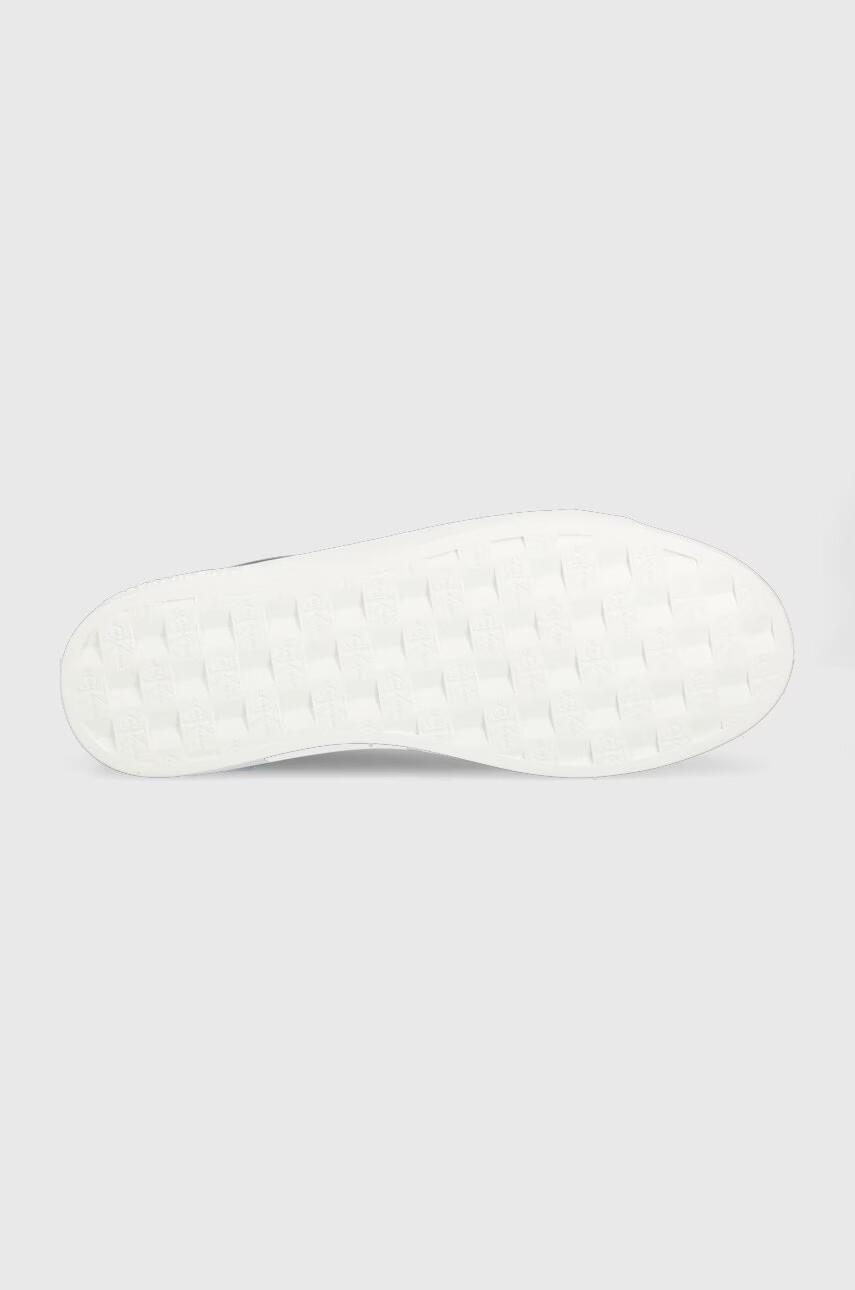 Calvin Klein Jeans Кожени маратонки Classic Cupsole Laceup Low в черно - Pepit.bg
