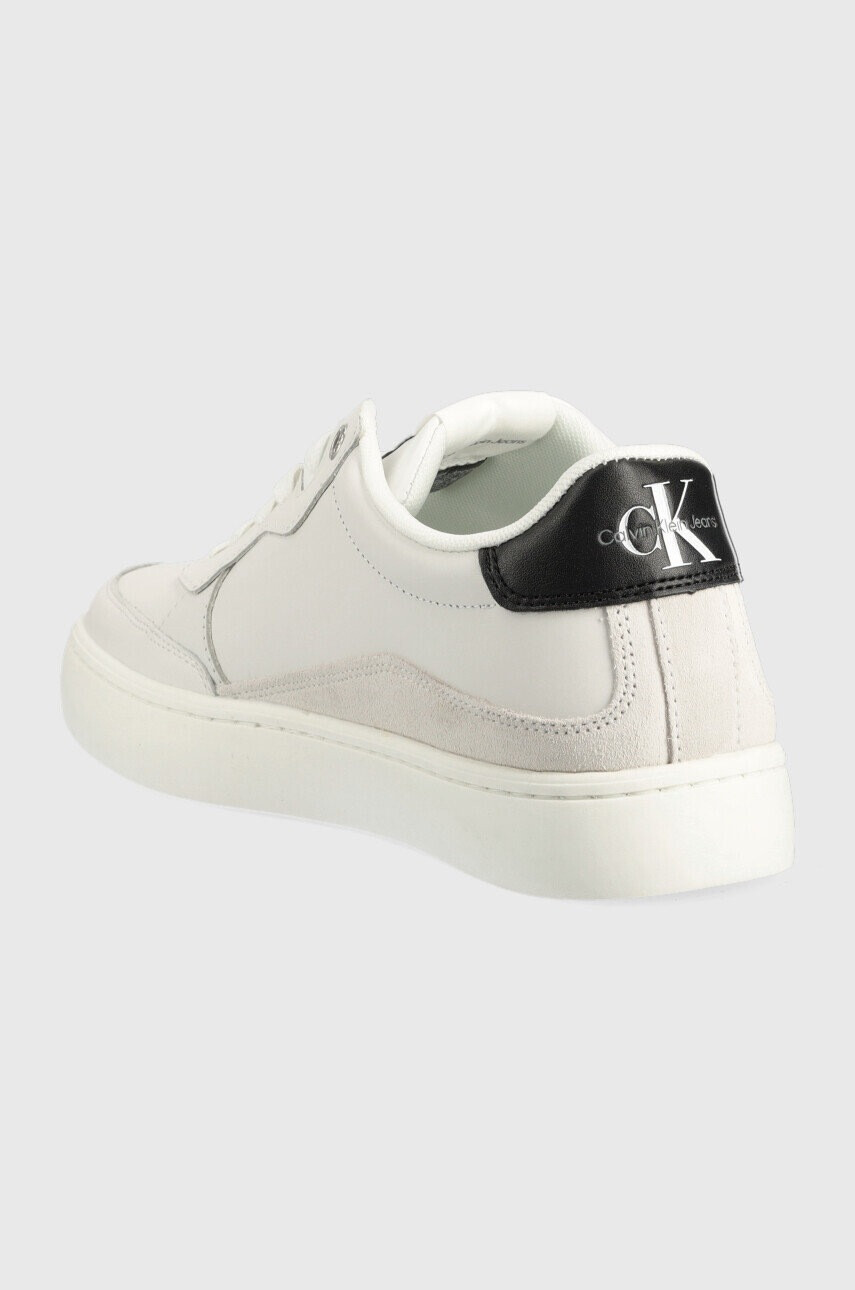 Calvin Klein Jeans Кожени маратонки Classic Cupsole Lth-su Mono в бяло - Pepit.bg