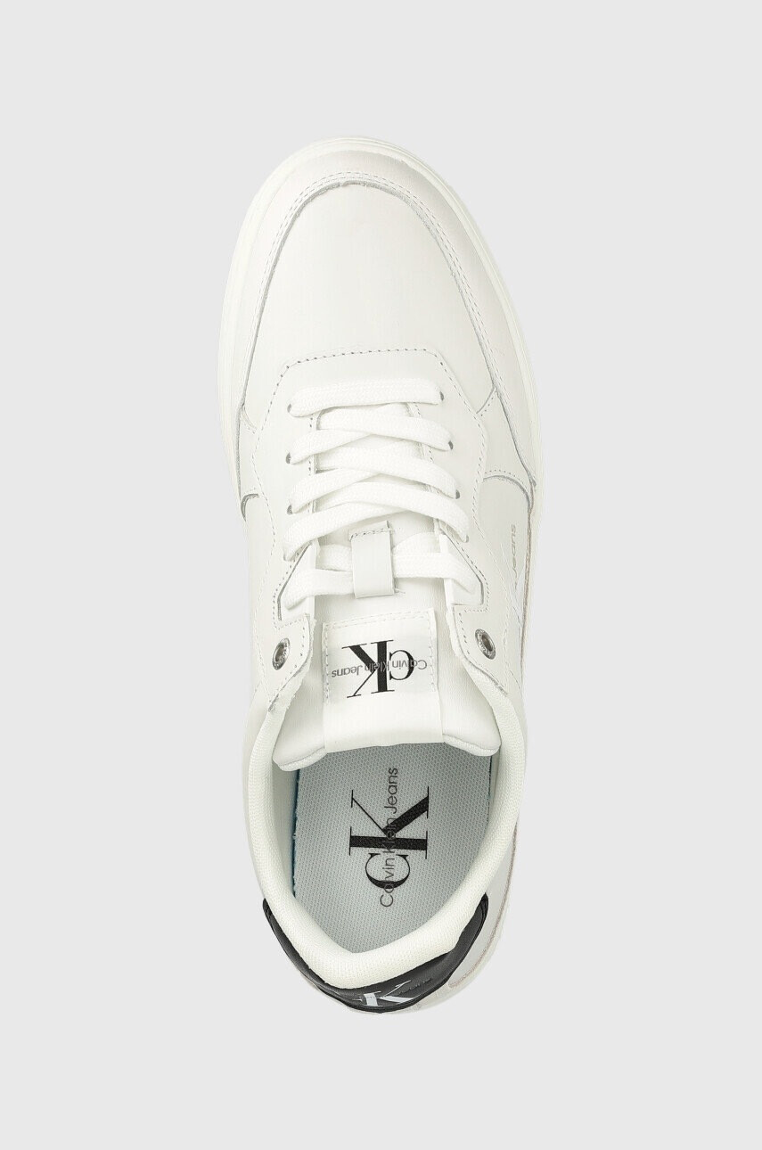 Calvin Klein Jeans Кожени маратонки Classic Cupsole Lth-su Mono в бяло - Pepit.bg