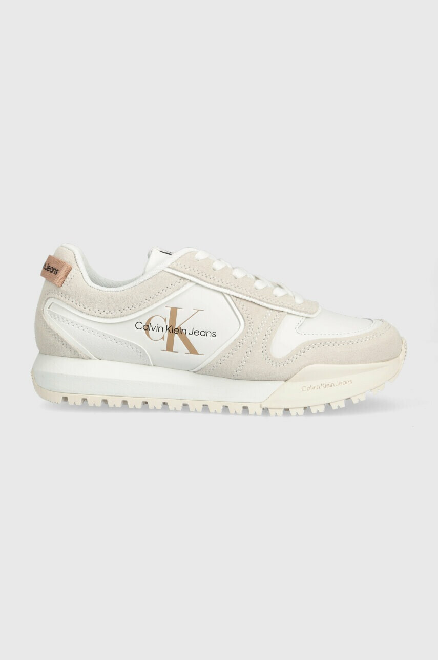 Calvin Klein Jeans Кожени маратонки TOOTHY RUNNER IRREGULAR LINES W - Pepit.bg